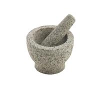 axentia Mortier en granit, mortier avec pilon, mortier à épices en version lourde, Dimension : environ 15 x 15 x 11 cm