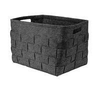 axentia Panier en feutre, anthracite, environ 41 x 30 x 30 cm