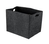 axentia Panier en feutre anthracite, environ 45 x 35,5 x 34 cm