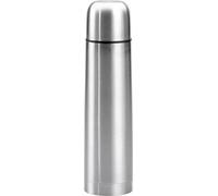 axentia Récipient isolant en acier inoxydable Bouteille isolante pour boissons chaudes et froides, argent, env. 1000 ml
