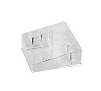 Axentia Support de Maquillage, Organiseur de Produits Cosmétiques en Plastique avec 8 Compartiments, env. 14 x 7,5 x 14 cm, Transparent