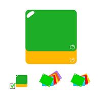 Axer 2 pcs Planches à Découper Plastiques Code Couleur - Grande Planche à Découper Plastique sans BPA - Set Planche à Découper Extensible