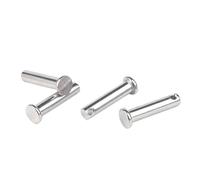 Axes à chape M18 M20 avec tête en acier inoxydable 304, tête plate avec trou, goupille de boulon, 1/2 pièces(M18x100-1Pcs)