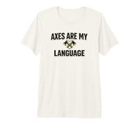 Axes are My Love Language Lancer de Hache de bûcheron T-Shirt Haut de Gamme