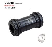 Axes Centraux En Alliage Pour Vtt,22/24/30mm,Ensembles Bb Bb30,Bb386,Pf30,Bsa30,Presse/Filetage - Type [Bb30k 42x24]-22mm
