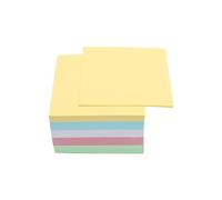 AxeWoodz Blocs-notes et bloc-notes non collants, 500 feuilles de bloc-notes vierges, 7,6 x 7,6 cm, bloc-notes colorés pour rappels et notes courtes