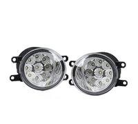 Axexnejv Feux Antibrouillard Pour Toyota Pour Fortuner Pour Highlander Pour Vios Pour Verso Pour Avalon Pour Tacoma Phare Voiture Feux Jour 12V Antibrouillard LED Phare Antibrouillard(Led White A)