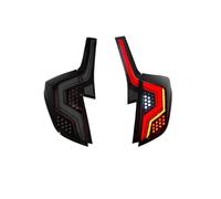 Axexnejv Feux Arrière Pour FIT Pour JAZZ 2014-2018 LED Eau Qui Coule Scintillement Plug And Play Feux Arrière Frein Voiture Assemblée(Grey)