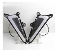 Axexnejv Feux Arrière Pour Toyota Pour CHR 2016-2019 Voiture Feux Diurnes DRL Pare-chocs Arrière Feu Stop Avec Clignotant Antibrouillard(DRL(white yellow))