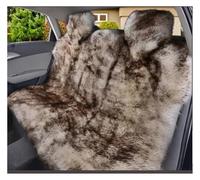 Axexnejv Housse Couverture Couvre Sieges Housse Siège Voiture Universelle en Fausse Fourrure, Chaude Et Épaisse, pour l'hiver Housse de Siège(White Brown)