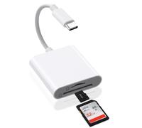 AXFEE 2 en 1 USB C Lecteur de Carte SD, Adaptateur Micro SD vers Type C OTG | Adaptateur Carte de Caméra sd pour Cartes SDHC SDXC TF Compatible avec iPhone 15/16/17/iPad/MacBook/Mac/Cámara/Galaxy S24 S23