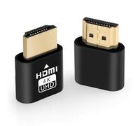 AXFEE 2PCS HDMI Dummy Plug Émulateur d'affichage, Prise Virtuelle HDMI 4K, Prises Factices hdmi 4k, Headless Ghost Display Emulator Premium Aluminum PC(Fit Headless-1920x1080 @ 60Hz-2Pack)