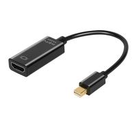 AXFEE 4K Adaptateur Mini DisplayPort vers HDMI, 2PCS Mini DisplayPort HDMI | UHD, 4K 30Hz, 2K 60Hz,1080P 120Hz, pour MacBook Air/Pro, Microsoft Surface Pro et Plus - Noir