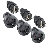 AXFEE 6 PCS Fiche Schuko et Raccord, Kit Schuko Fiche + Prise Femelle