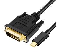 AXFEE Adaptateur de USB-C vers DVI, Câble USB-C vers dv-i, 4K à 30 Hz, Type C Vers dvi femelle, compatible avec MacBook Air/i-Pad Pro 2018, MacBook Pro 2018/2017,Sam-sung Galaxy S10/S9, Surface Book 2