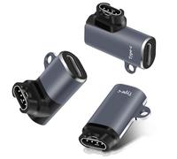 AXFEE Adaptateur USB C vers Gar/Min 3Pack, Connecteur Câble Chargeur Type C à 90 Degrés Transfert de Données Compatible avec Garmin Fenix 7/7S/7X/6/6S/6X/5/5S/5X/Forerunner 245/255/Vivoactive 3/4/Venu