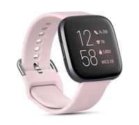 AXFEE Bracelet Compatible avec Fit-bit Versa 2/Fit-bit Versa, Bracelet Fit-bit Versa 2 Silicone Réglable pour Femmes Hommes, Bracelet de Remplacement Fit-bit Versa 2/Versa, Petit Grand (4/3/2/1 PC)