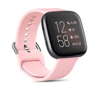 AXFEE Bracelet Compatible avec Fit-bit Versa 2/Fit-bit Versa, Bracelet Fit-bit Versa 2 Silicone Réglable pour Femmes Hommes, Bracelet de Remplacement Fit-bit Versa 2/Versa, Petit Grand (4/3/2/1 PC)