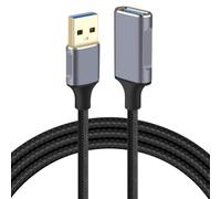 AXFEE Câble Rallonge USB 3.0 2M, Cable Extension Type A Mâle vers Femelle | 5Gbps, Compatible avec Oculus Rift U StickHub Manette PS4 Xbox 360 Disque Dur Imprimante Webcam