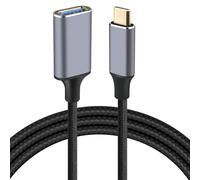 AXFEE Câble USB C 1.5M, Adaptateur USB c Mâle vers usb 3.0 Femelle | Adaptateur type c vers Usb 3.0 OTG, pour iPhone 16/15/15 Pro Max, Samsung Galaxy S24 S23, Note 20,Huawei P40 P30,Google Pixel