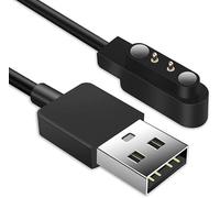 AXFEE Chargeur Montre, 2 Pins 4mm USB Câble Chargement Magnétiquepour Montres Connectées Compatible avec YA-MAY SW022, AGP-TEK LW11, Ticwatch GTX /CXB01, Haylou Solar LS05/RT LS05S Montre