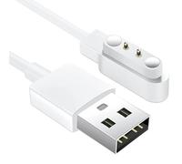 AXFEE Chargeur Montre Connectée, 2 Pins 4mm USB Câble de Chargement Magnétique Compatible avec YA-MAY SW022, AGP-TEK LW11, Ticwatch GTX /CXB01, Haylou Solar LS05/RT LS05S Montre Intelligente