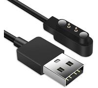 AXFEE Chargeur Montre Connectée, Câble USB 2 Broches de Charge Magnétique | Espacement des Contacts du Chargeur 4mm, Compatible avec YA-MAY SW022, Ticwatch GTX /CXB01, Haylou Solar LS05/RT LS05S Montre