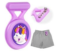 AXFEE Coque pour A-pple AirTag, étui Airtag GPS caché, Air Tag imperméable Housse en silicone souple pour enfants, personnes âgées, animaux domestiques, vêtements, plus sûr que la montre, porte-clés