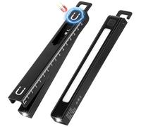 AXFEE Lampe de travail, Lumière à stylo LED rechargeable, Lampe de Travail COB avec Aimantée,Mesure à la Règle et Indicateur Batterie, 6 Modes, Lampe de D'atelier Poche, pour Camping, Atelier