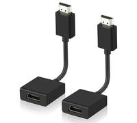 AXFEE Lot de 2 Câble d'extension HDMI, 12cm Câble HDMI Mâle vers Femelle, Rallonge hdmi, Compatible 4K@60Hz 3D pour HDTV, Moniteur et Projecteur