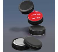 AXFEE Lot de 4 Supports Airtag - Étanche IPX8 - avec Adhésif 3M | Super Adhésif Résistant aux Chocs et Aux Rayures - Pour Vélo,Télécommande TV, Drone, Portefeuille, Bagages