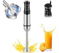 AXFEE Mixeur Plongeant, Mixeur à Main Électrique 1000W, 21 Vitesses Réglables et Fonction Turbo, Pied mélangeur amovible, mixeur acier inoxydable, Batteur Electrique Cuisine, pour Bebe, Soupe et Purée