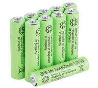AXFEE Ni-Mh Piles Rechargeables AAA, 600mAh 1,2V pré-chargées NiMh Piles | pour Frontale LED, télécommande, Guirlandes Lumineuses(10PCS )