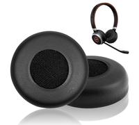 AXFEE Oreillettes de Remplacement pour Jabra Evolve 20 20SE 30 30II 40 65 | Une Mousse de Bruit, Coussinets d'oreille avec Cuir Protéiné Plus Doux et Mousse à Mémoire, Coussinets de Rechange en mousses