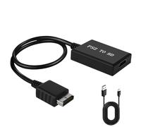 AXFEE PS1/PS2 Adaptateur HDMI, Câble AV pour PS1/pour PS2 vers HDMI Multifonctionnel, pour Consoles de Jeux PS2/Slim PS2/HDTV/moniteur/projet vers HD HDMI, Cordon de Jeu Plug and Play