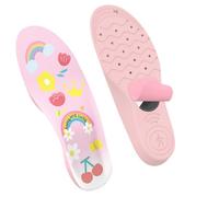 AXFEE Semelle Air-tag, Semelles de Protection Air tag pour Enfants et Personnes âgées, Semelle pour Air-tag Enfant, Semelles intérieures de dessin animé pour suivi Air-Tag, Rose(195-210mm）