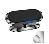 AXFEE Support Téléphone Voiture Magnetique, Porte Telephone Voiture 360° Rotation, 8 Aimant Fort, Porte Telephone Magnétique en Alliage Portable Universel pour i-Phone/Samsung Smartphone (Noir)