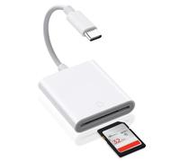 AXFEE USB C Lecteur de Carte SD, Adaptateur Micro SD vers Type C OTG, Adaptateur Carte de Caméra SD pour Cartes SDHC SDXC TF Compatible avec iPhone 15/16/17,iPad Pro Air 2020/2021,Mac,Galaxy S24 S23