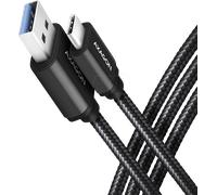 AXAGON Câble USB USB 3.2 Gen1 USB-C® mâle, USB-A mâle 1.00 m noir contacts dorés BUCM3-AM10AB