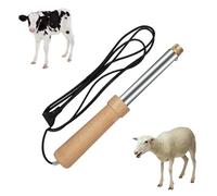 AXGCAA Écorneur électrique, Dispositif d'élimination des Cornes de bovins et de Moutons sans Effusion de Sang avec poignée, écorneur électrique Portable pour veaux, Chauffage de la tête en cuivre
