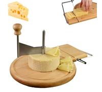 AXGCAA Rasoir à fromage, râpe à fromage rotative avec poignée et lame en acier inoxydable, pratique et gradué, épaisseur réglable, pour fromages à pâte dure, à pâte molle et chocolat(Without lid)