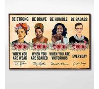 AXHNG Affiche vintage en aluminium RBG Ruth Bader Ginsburg - 20,3 x 30,5 cm - Décoration murale