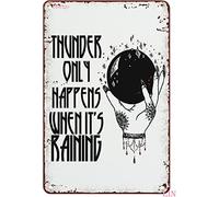 AXHNG Poster vintage Garden Thunder Only Happens When It's Raining Stevie Nicks - 30,5 x 40,6 cm - Décoration murale