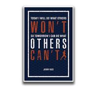 AXHNG Poster vintage « Today I Will Do What Others Won't So Tomorrow I Can Do What Others Can't Words Running » - 20,3 x 30,5 cm - Décoration murale
