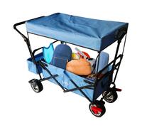 Chariot Pliable Avec Toit Bleu Ab210