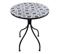AXI Amélie Table Bistrot, Mosaique, Bleu Vif | Table D'Appoint Bistrot pour L'Extérieur, pour Jardin/Balcon/Terrasse - 60 X 60 X 75 Cm