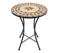 Axi Amélie Table Bistrot, Mosaique, Earth Brown | Table D'Appoint Bistrot Pour L'Extérieur, Pour Jardin/Balcon/Terrasse - 60 X 60 X 75 Cm
