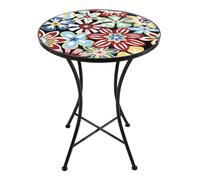 Axi Amélie Table Bistrot, Mosaique, Fiesta Flower | Table D'Appoint Bistrot Pour L'Extérieur, Pour Jardin/Balcon/Terrasse - 60 X 60 X 75 Cm