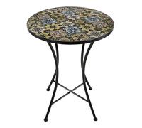 AXI Amélie Table Bistrot, Mosaique, Yellow Breeze | Table D'Appoint Bistrot pour L'Extérieur, pour Jardin/Balcon/Terrasse - 60 X 60 X 75 Cm