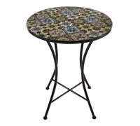 Axi Amélie Table Bistrot, Mosaique, Yellow Breeze | Table D'Appoint Bistrot Pour L'Extérieur, Pour Jardin/Balcon/Terrasse - 60 X 60 X 75 Cm